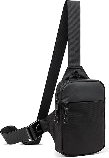 Mini Sling Bag for Men Women, Small Crossbody Waterproof Practical Shoulder Chest Bag for Travel Work Sport