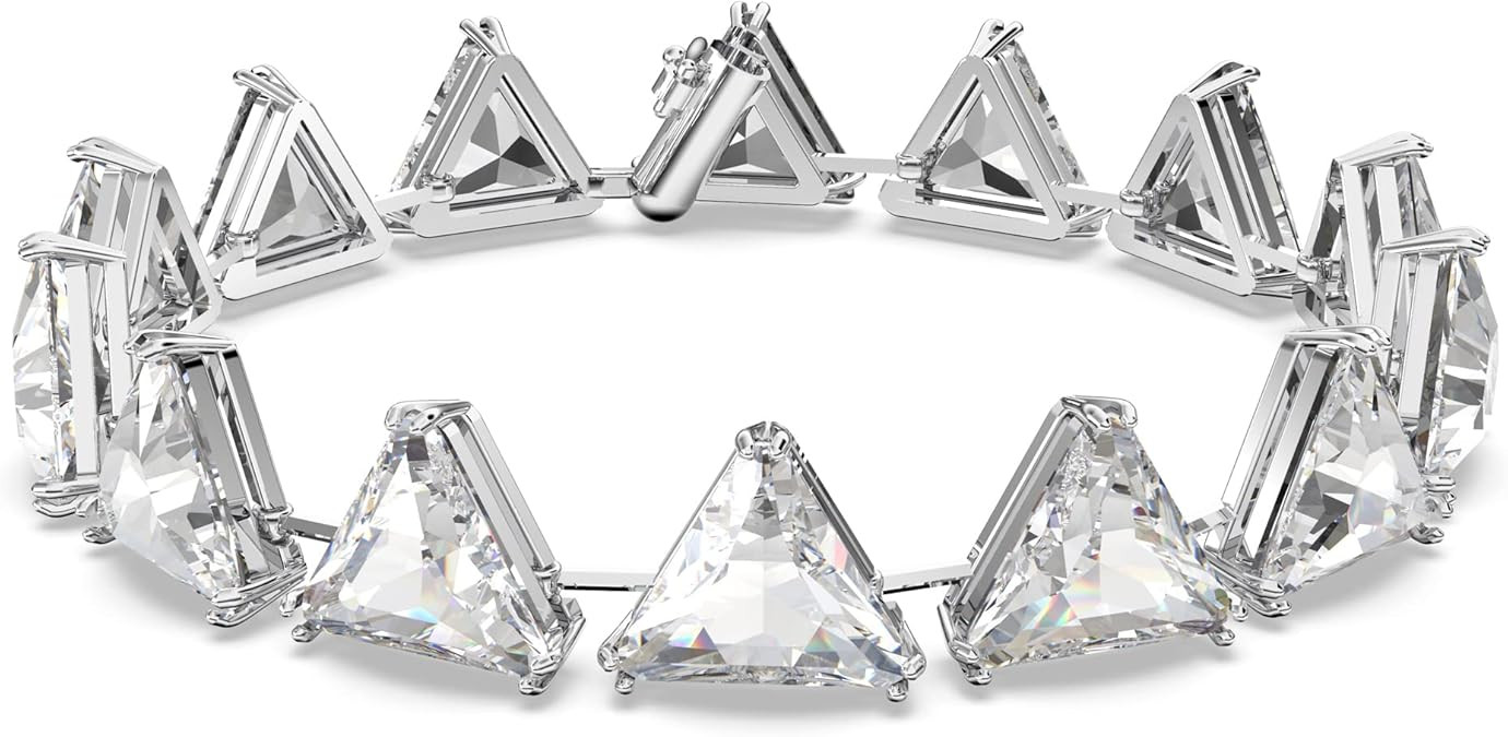 SWAROVSKI Ortyx, Earrings and Bracelet Crystal Jewelry Collection, Clear Crystals, Rhodium Finish