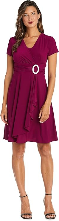 R&M Richards Womens Plus Lace Cocktail and Party Dress
