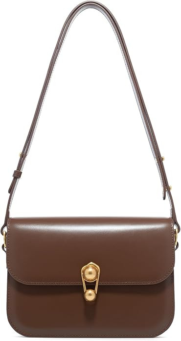 LA'FESTIN Leather Purse Small Bags For Women: Black Shoulder Handbags Crossbody Bag
