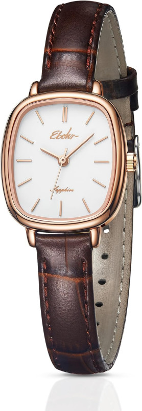 Women's Classical Quartz Watch Stylish and Sturdy Ladies Watch with Elegant Cowhide Leather Band - Perfect for Any Occasion