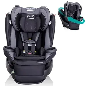 Evenflo Convertible Car Seat w/ 360 Degree Rotation & 3 Modes, Revolve360, Revere Gray