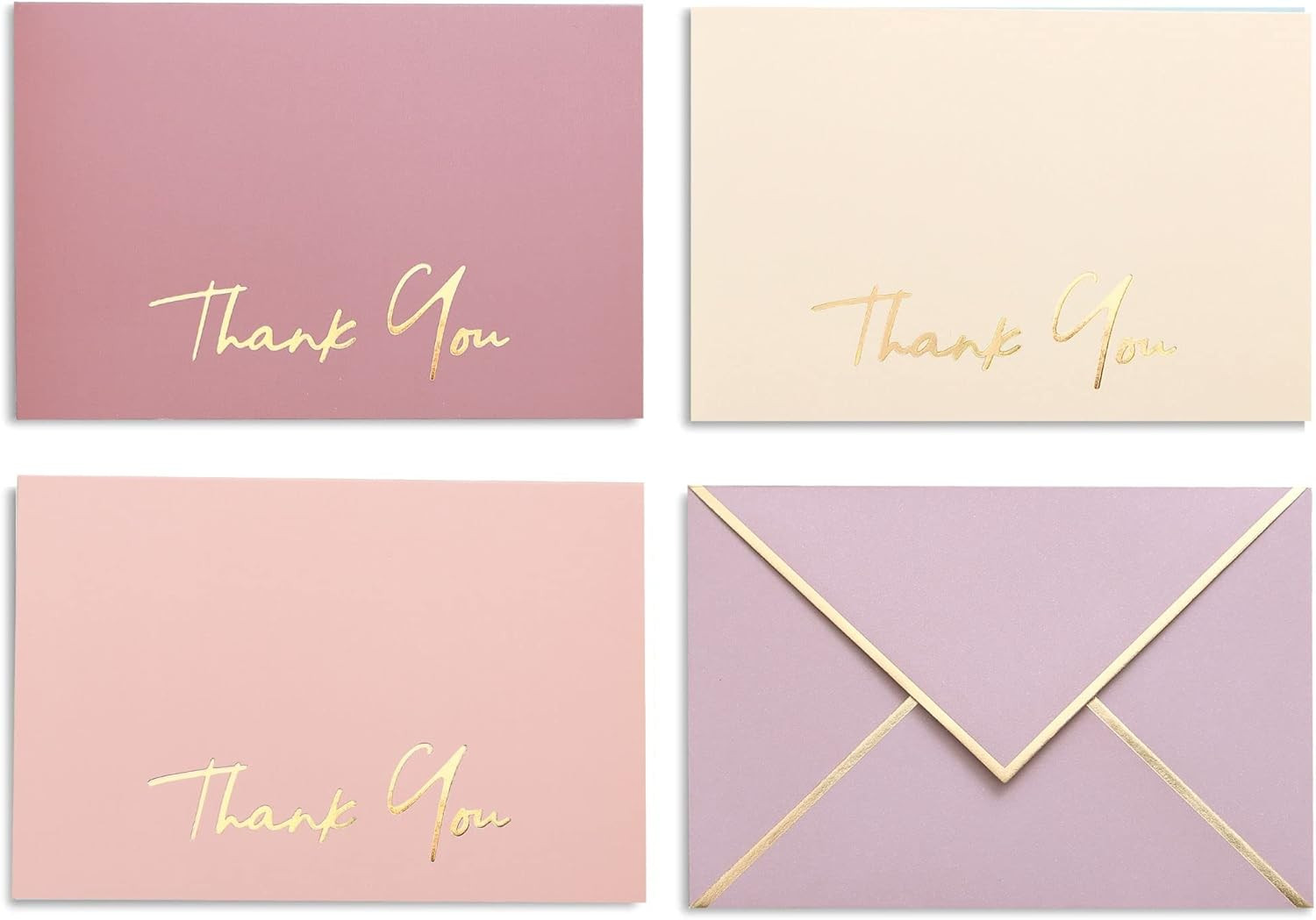 High-end Thank You Cards with Envelopes - 36 PK Heavy-duty Gold Thank You Notes 4x6 Inches Baby Shower Thank You Cards Wedding Thank You Cards