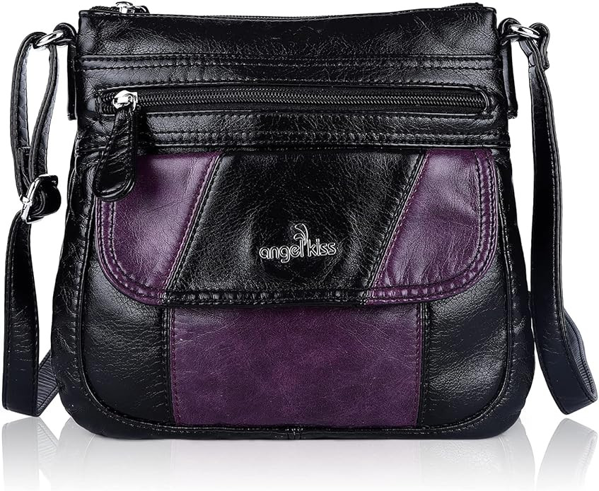 Angel Kiss Crossbody Bags for Women PU Leather Shoulder Handbag Ladies Purses and Handbag with adjustable Strap