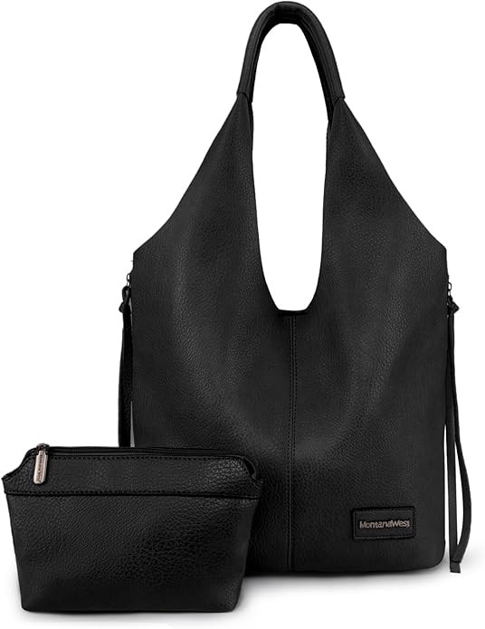Visit the Montana West Store Montana West Slouchy Hobo Bags for Women Soft Designer Shoulder Purses Ladies Top Handle Handbag