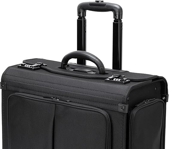 Alpine Swiss Rolling Briefcase Work Overnight Travel Bag Dual Locks Carry on Business Attache Case