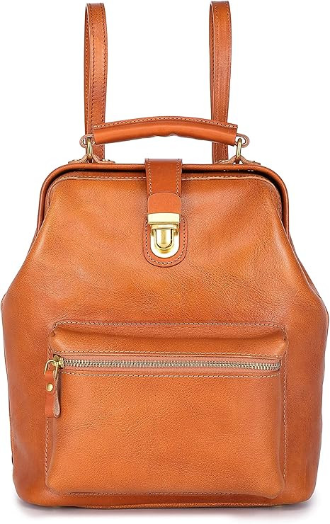 Genuine Leather Doctor Backpack (Chestnut)