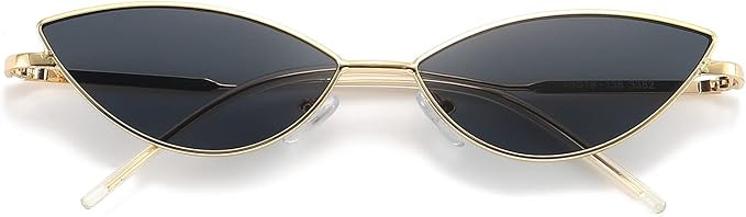 Dollger Cat Eye Cute Sunglasses for Women Men Triangle Vintage Trendy Cool Sun Glasses